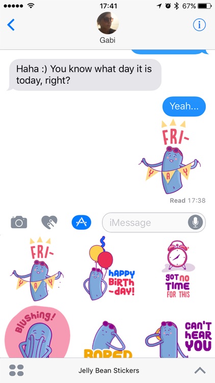 Jelly Bean Stickers