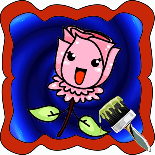 Flower Family Cartoon Coloring Version iOS App