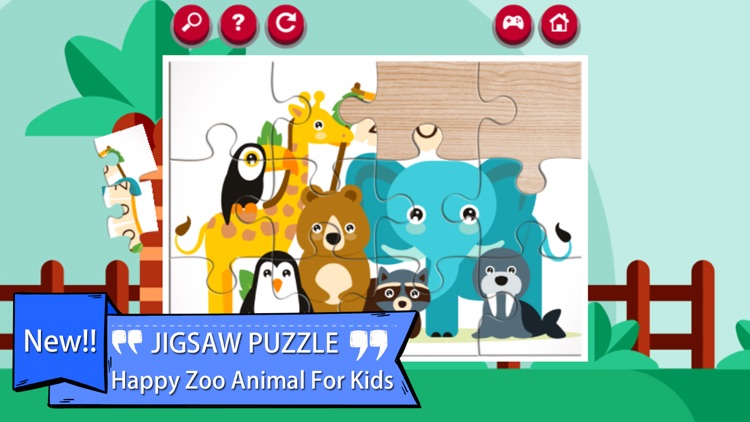 Lively Zoo Animals Jigsaw Puzzle Games screenshot-2