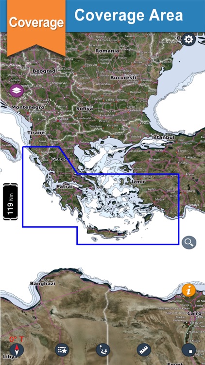 Aegean Sea South Boating Chart