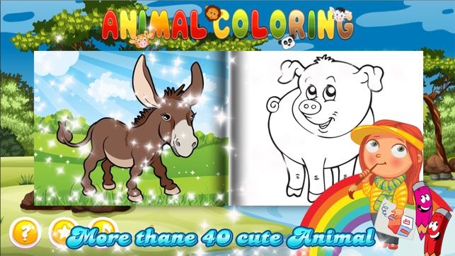 Toddler Educational - Animal Coloring Kids Games(圖4)-速報App