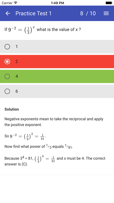 How to cancel & delete SAT Maths Practice Tests - No Calculator from iphone & ipad 2