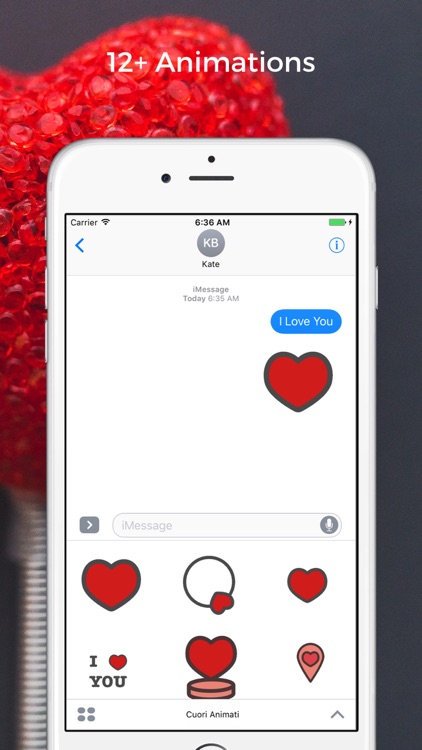 Animated Hearts Stickers Pack