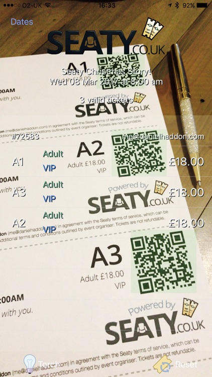 Seaty Ticket Scan