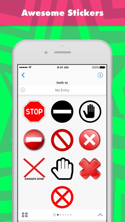 No Entry stickers by Sadik Ay