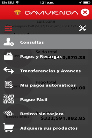 Davivienda Móvil screenshot 3