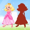 Princess Drag Drop and Match Shadow for kids