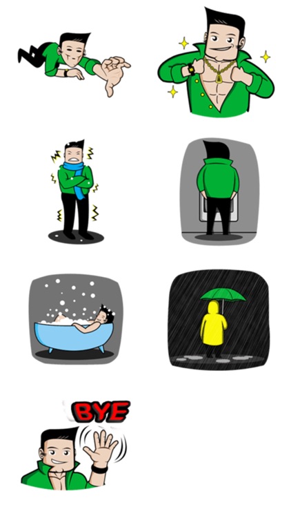 Stylish Man Stickers! screenshot-4