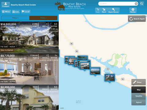 Beachy Beach Home Search for iPad screenshot 2