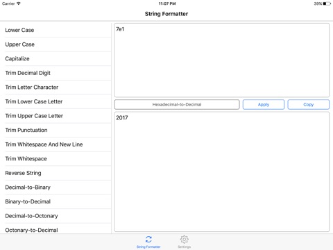 String Formatter - Supports 33 formats conversion screenshot 2