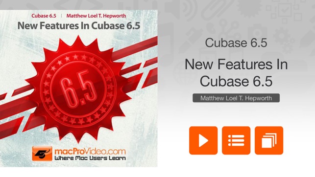 Course For Cubase 6.5 - New Features In 