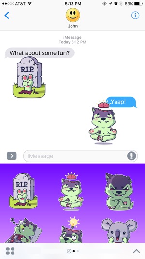 Funny Zombie Wolf Stickers(圖2)-速報App