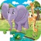 Elephant & Giraffe Puzzle Game Life Skill