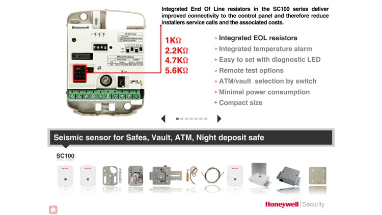 Honeywell Security - SC100 Seismic sensor range