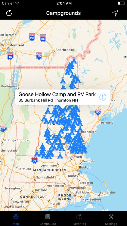 New Hampshire – Campgrounds & RV Parks