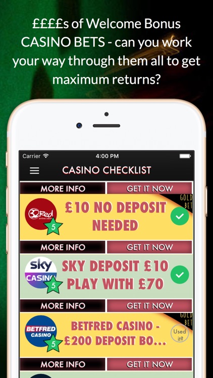 The Free Bet Casino Checklist - Free Bets Galore