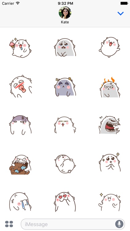 Lovely Cat Animated Emoji Stickers