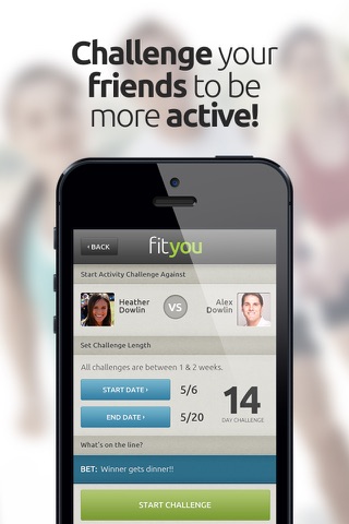 FitYou - Fitness Game and Activity Tracker screenshot 3