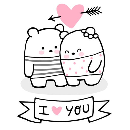 Cute Couple Stickers icon