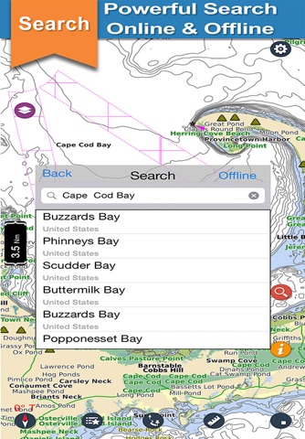 Cape Cod Bay Fishing Charts screenshot 3