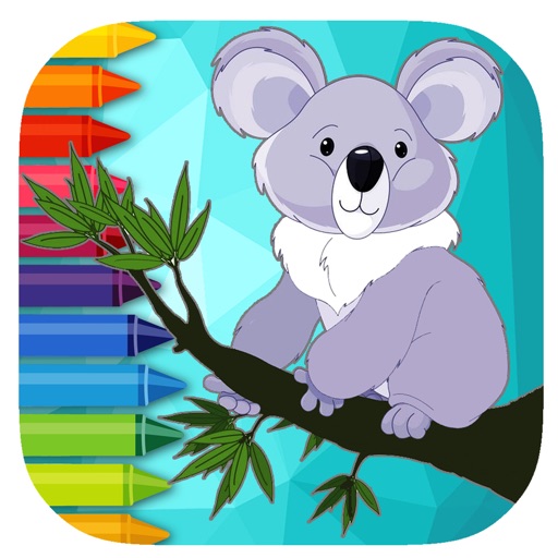 Koala Bear Coloring Page Game Educational icon
