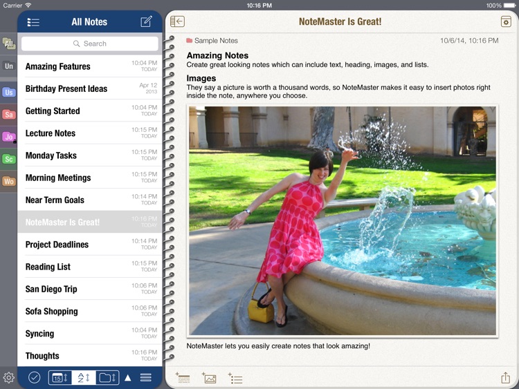 NoteMaster for iPad - amazing notes screenshot-0