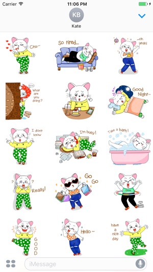 Fletcher The Funny Cat Stickers(圖1)-速報App