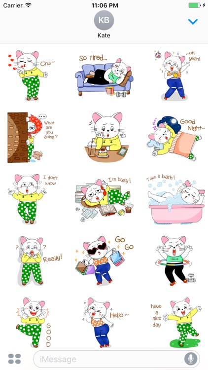 Fletcher The Funny Cat Stickers