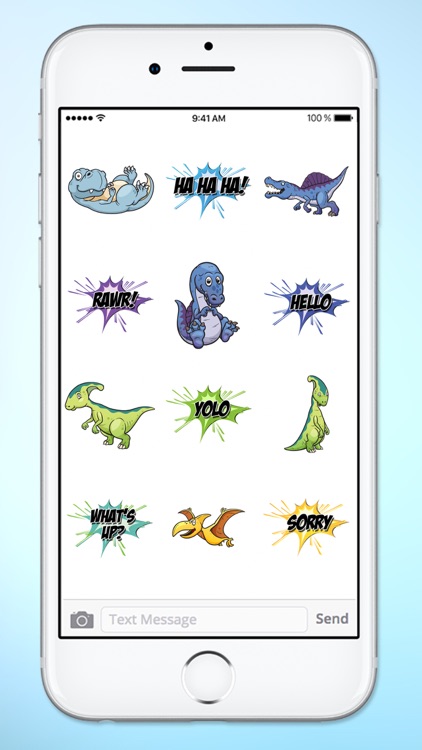 Dinosaur and Word Sticker Pack