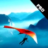 A Man Flying Freely With Hang Gliding PRO