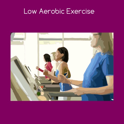 Low aerobics exercise icon
