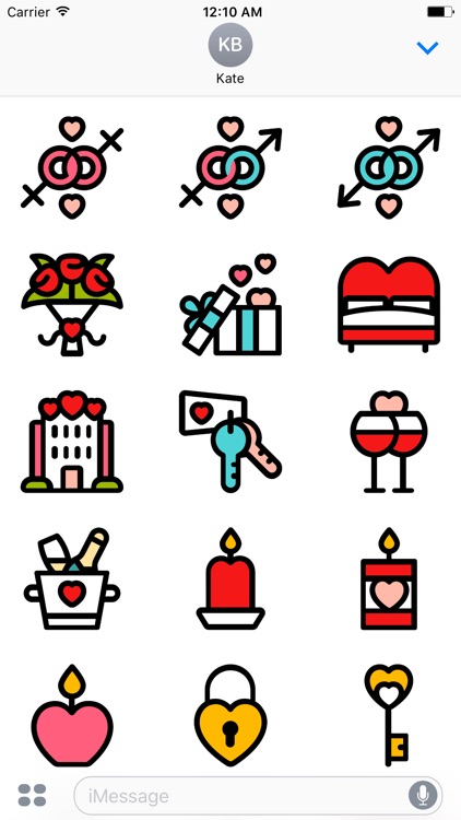 REd LOVe - Couple Stickers screenshot-4