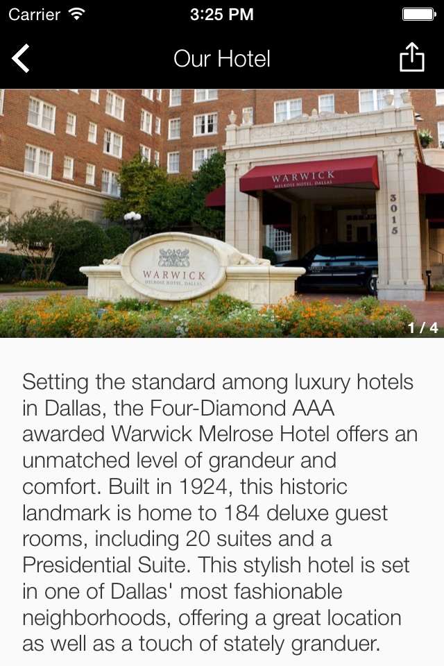 Warwick Hotels and Resorts screenshot 4