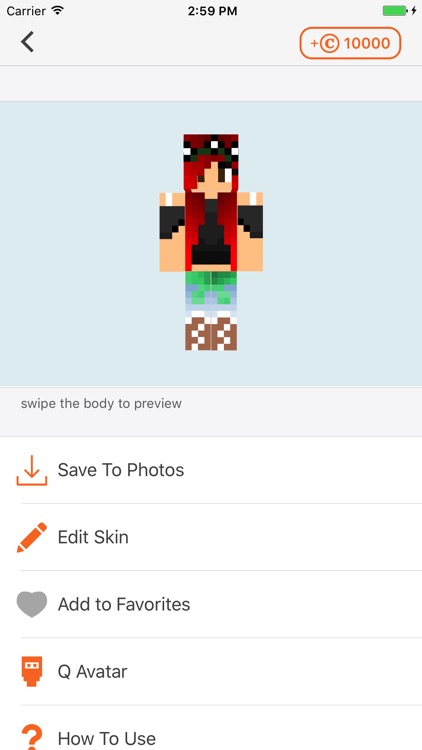 Cube Skin Girl