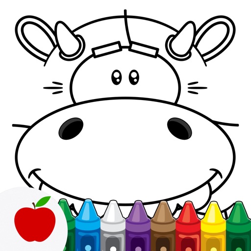 Coloring Book for Kids: Animal Square Heads iOS App