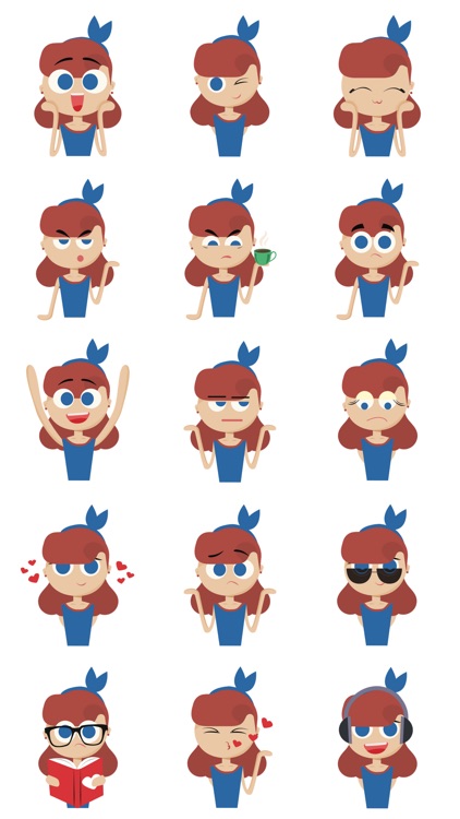 Fu Mo Girl stickers for iMessage