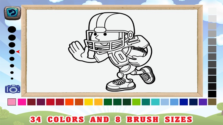 Kids Coloring Pages Free - Sports Baby First Words