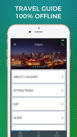 Calgary Travel Guide with Offline Street Map(圖1)-速報App