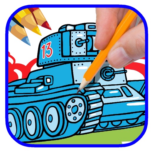 Monster Tanks Game Coloring Book Kids Version Icon