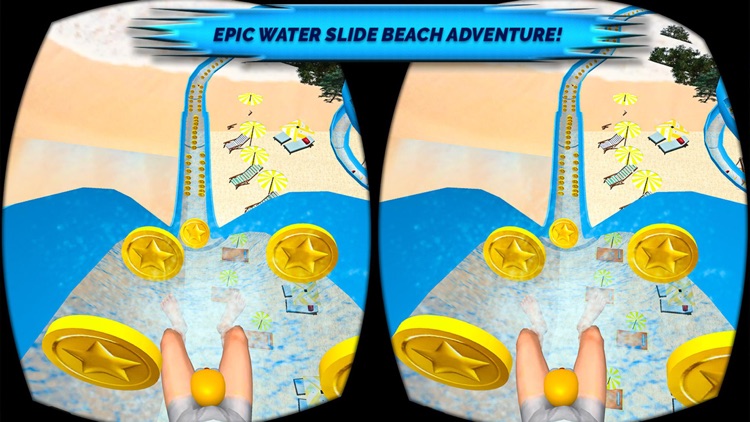 VR Beach Water Sliding - Water stunt & ride