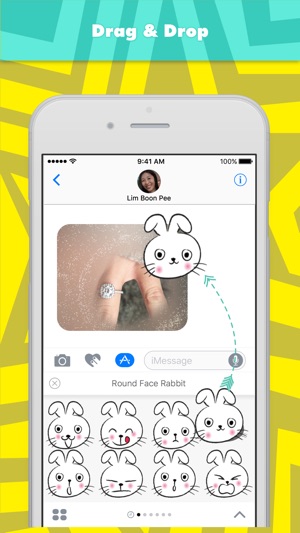 Round Face Rabbit贴纸，设计：wenpei(圖3)-速報App