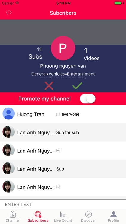 Subscriber - Realtime Sub Count