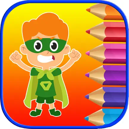 Superhero Coloring Book Pages - Learn to Painting Cheats