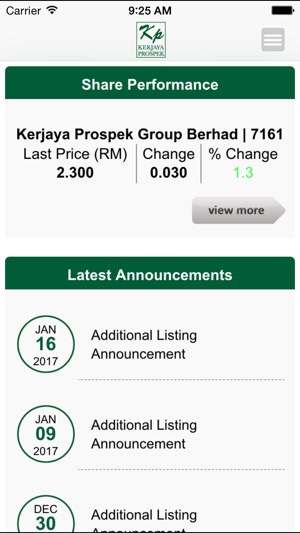 Kerjaya Prospek Group Investor Relations(圖2)-速報App