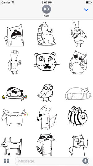 Doodle Animals! Stickers