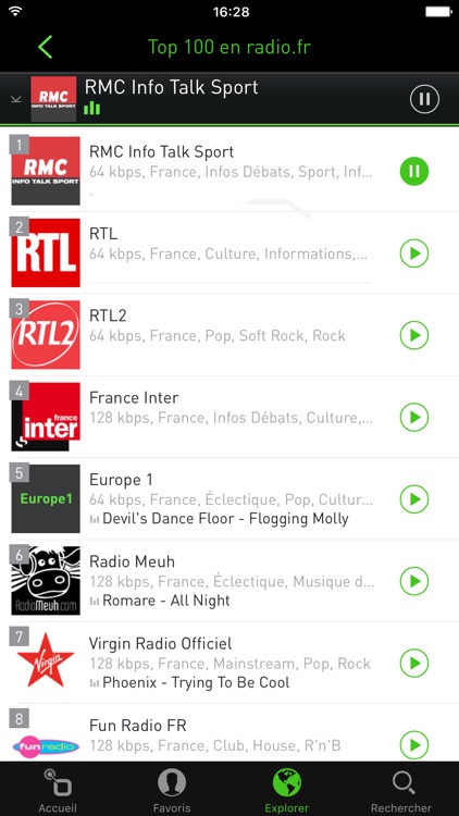 radio.fr Musique, Radios, FM