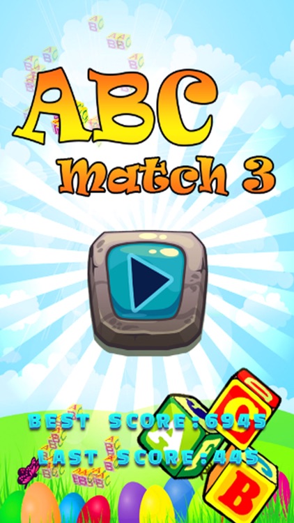 ABC Match 3 Puzzle - ABC Drag Drop Line Game