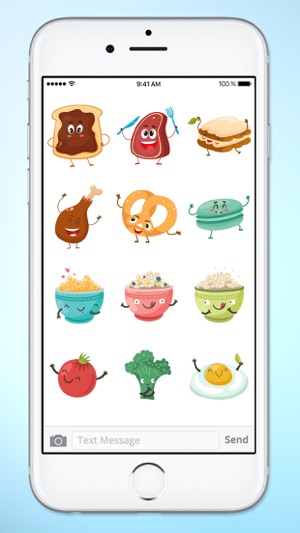 Fun Breakfast and Lunch Food Sticker Pack(圖5)-速報App