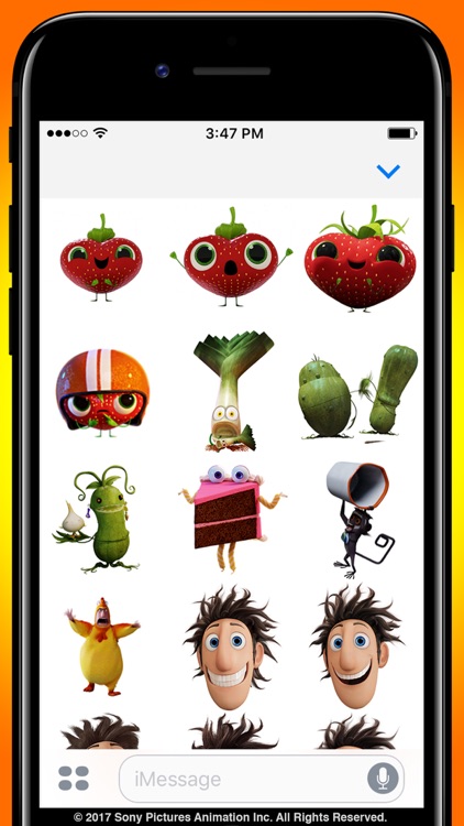 Cloudy With A Chance Of Meatballs Sticker Pack