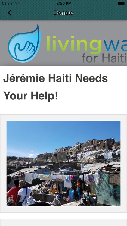 Living Water For Haiti